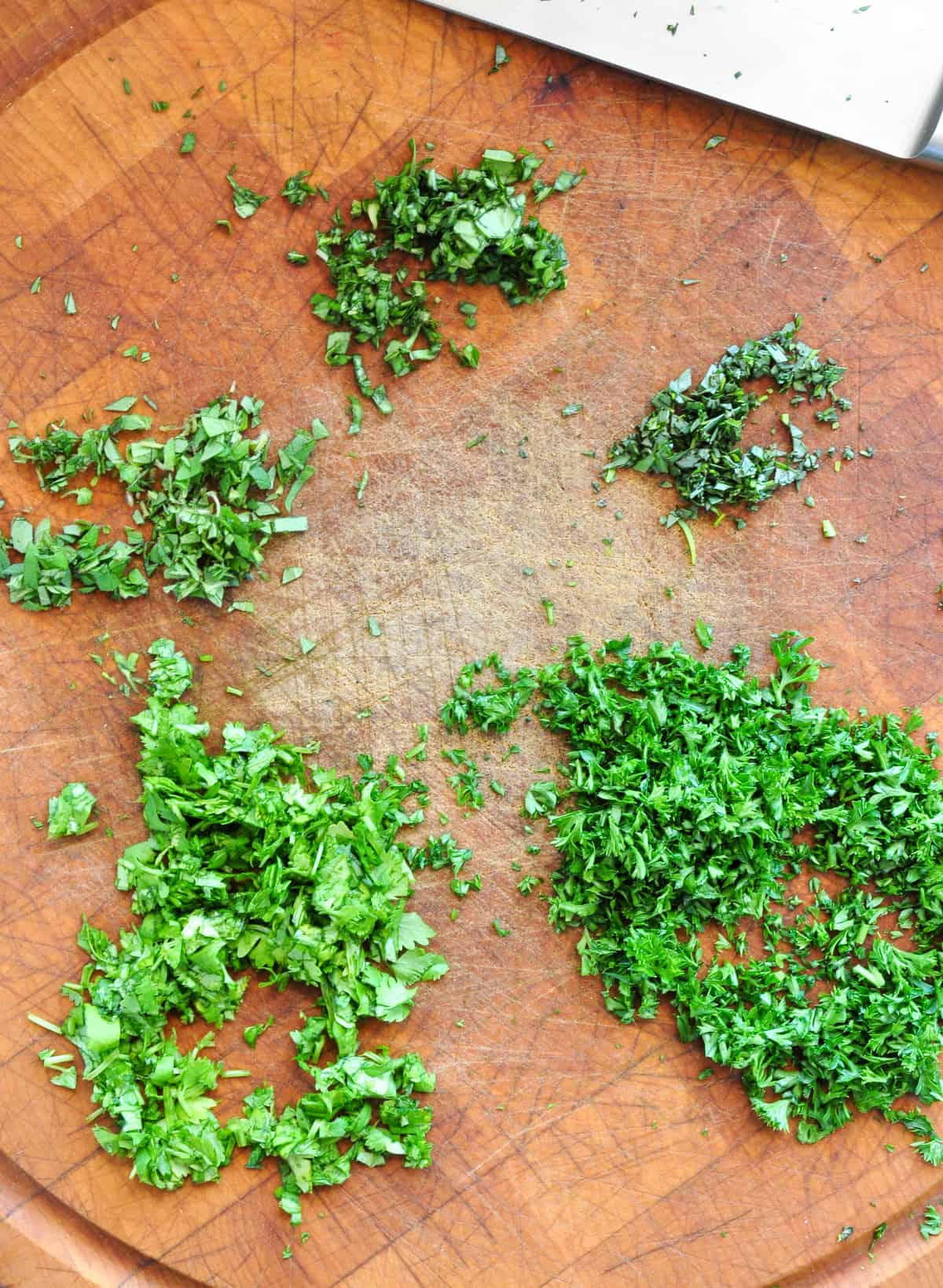 Chopped up herbs