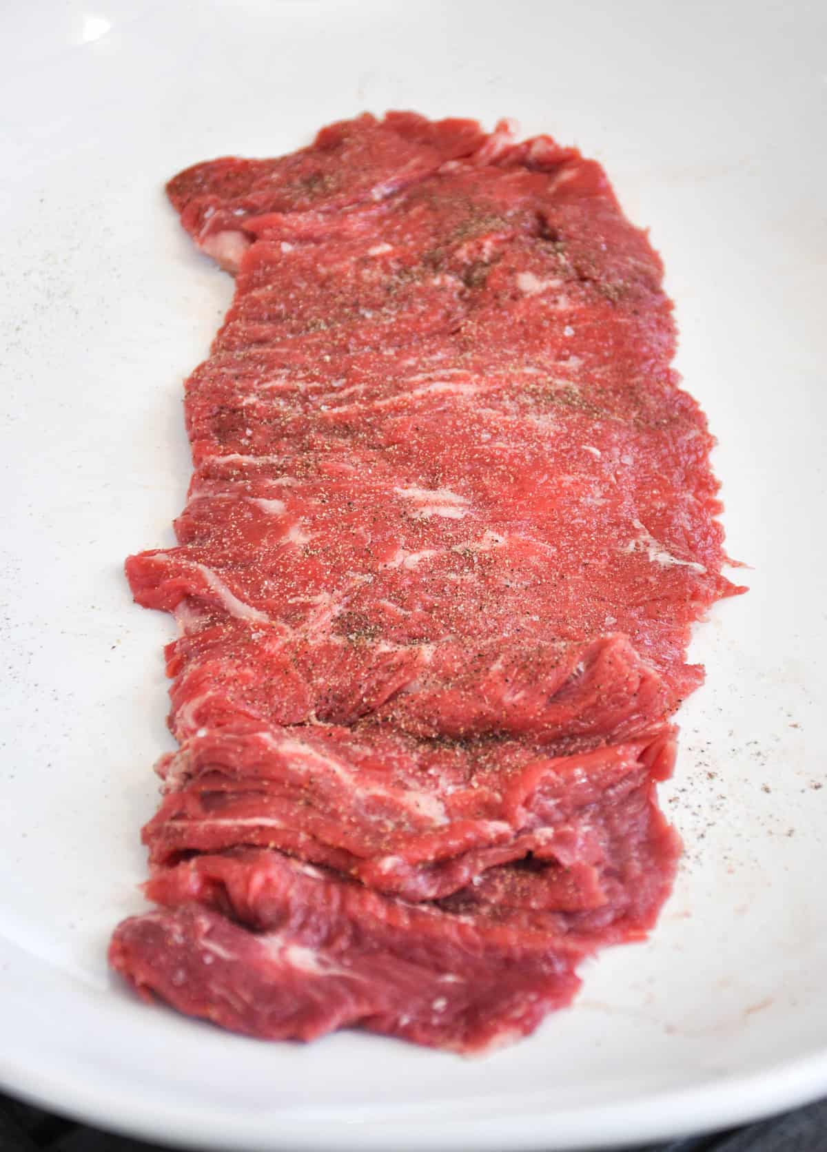 Seasoned skirt steak