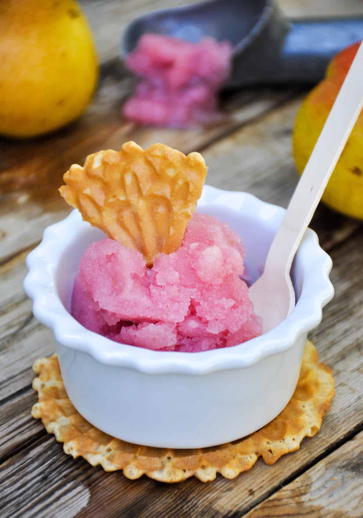 Pear Rose Sorbet