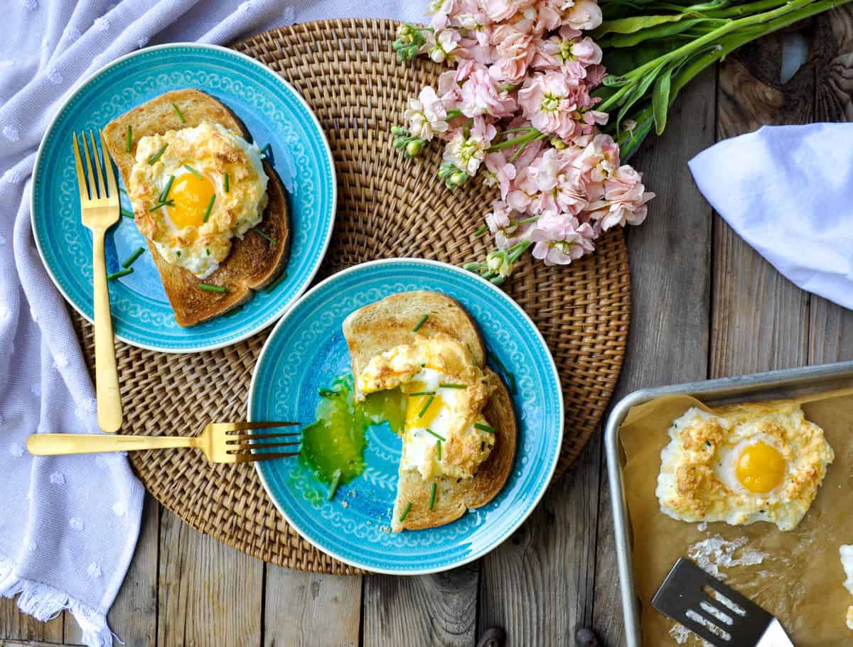 Egg in a Cloud. These eggs are so fun and super flavorful for a lazy Sunday brunch!