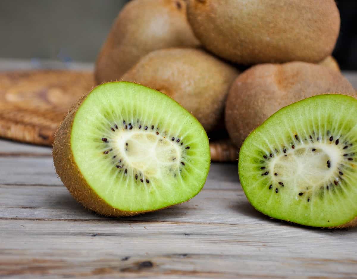 Halved California Kiwifruit