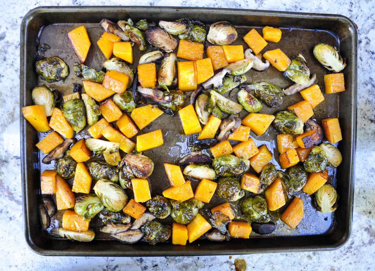 Baked vegetables