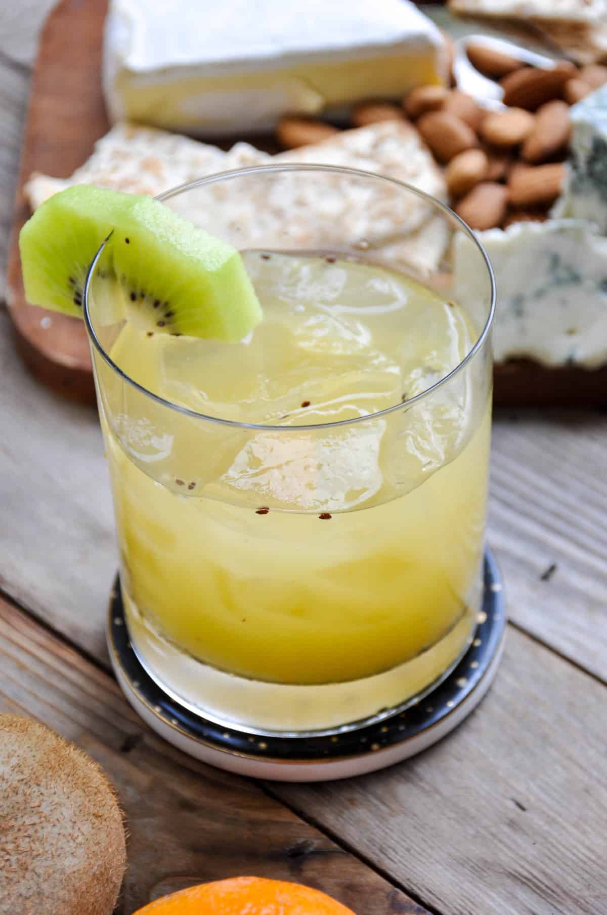 Kiwi Tangerine Bourbon Smash