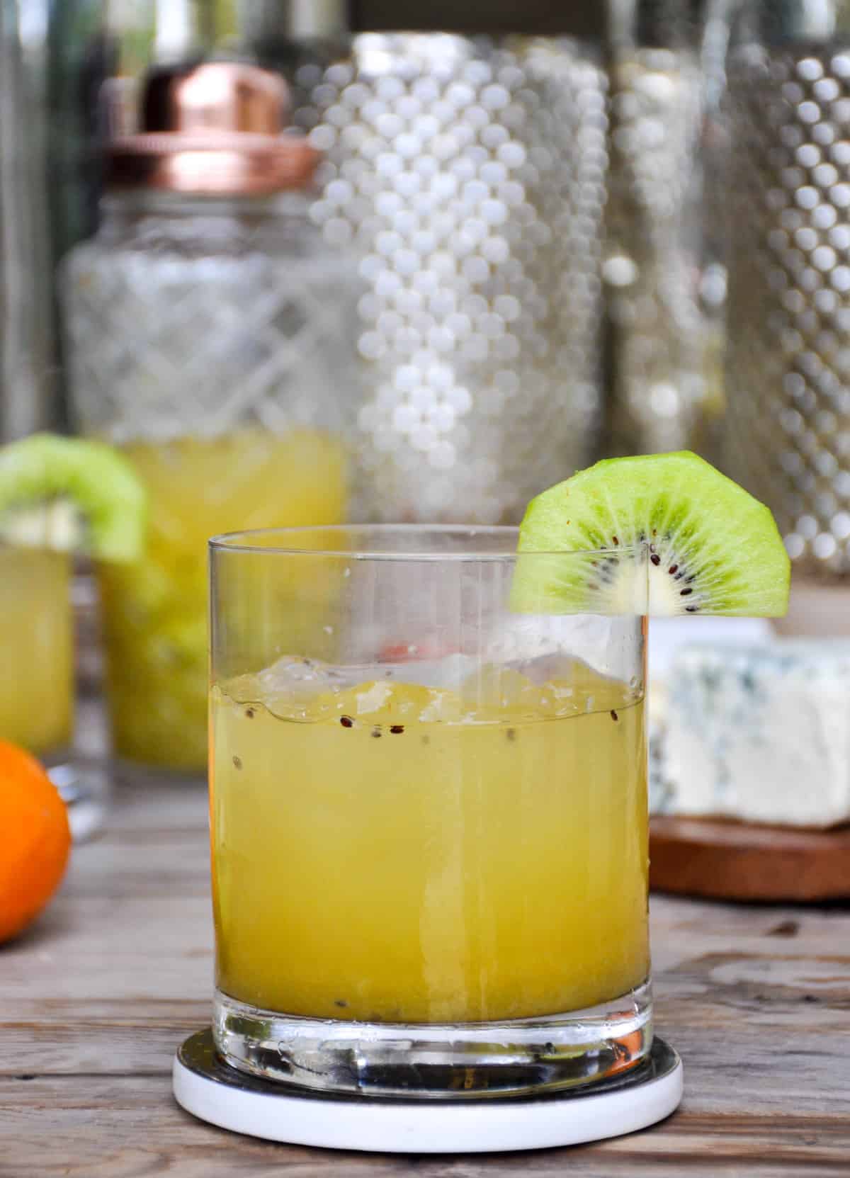 Kiwi Tangerine Bourbon Smash