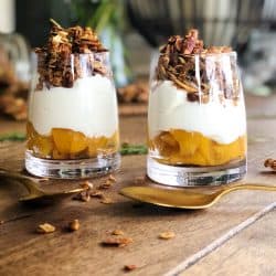 Peach Parfait using canned peaches! So yummy!