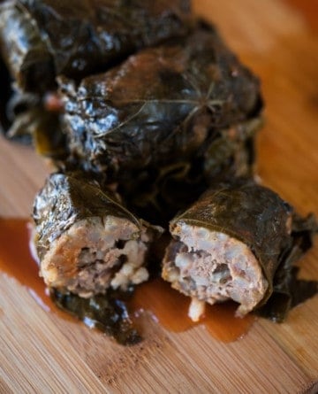 Meat Dolma: with ground lamb