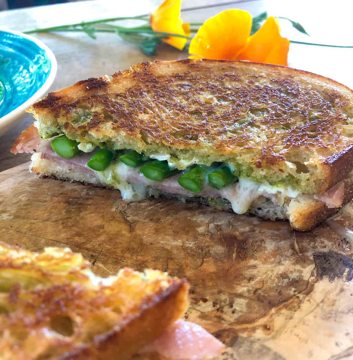 Asparagus, Brie & Ham Panini