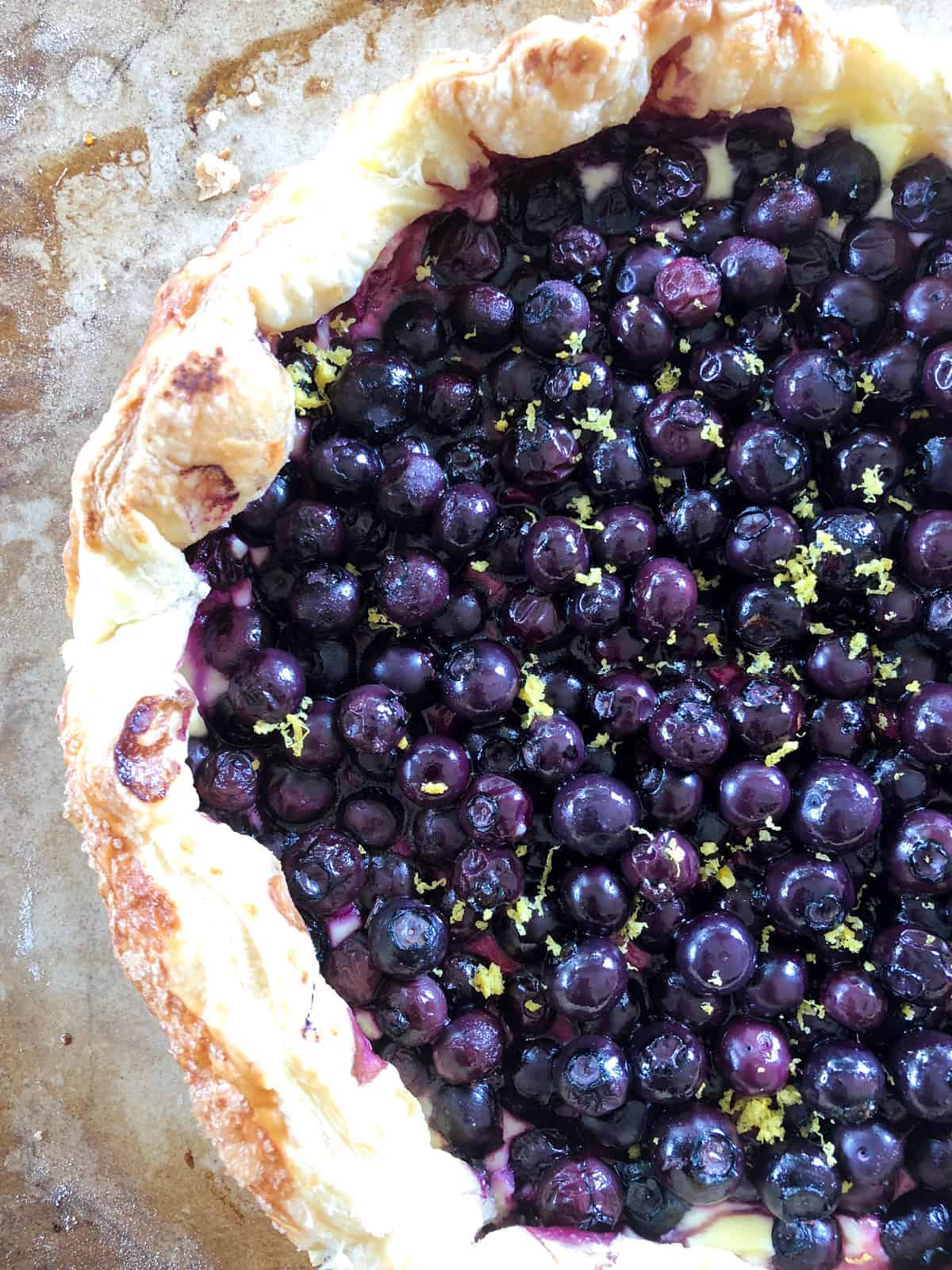 Blueberry Cream Cheese Galette