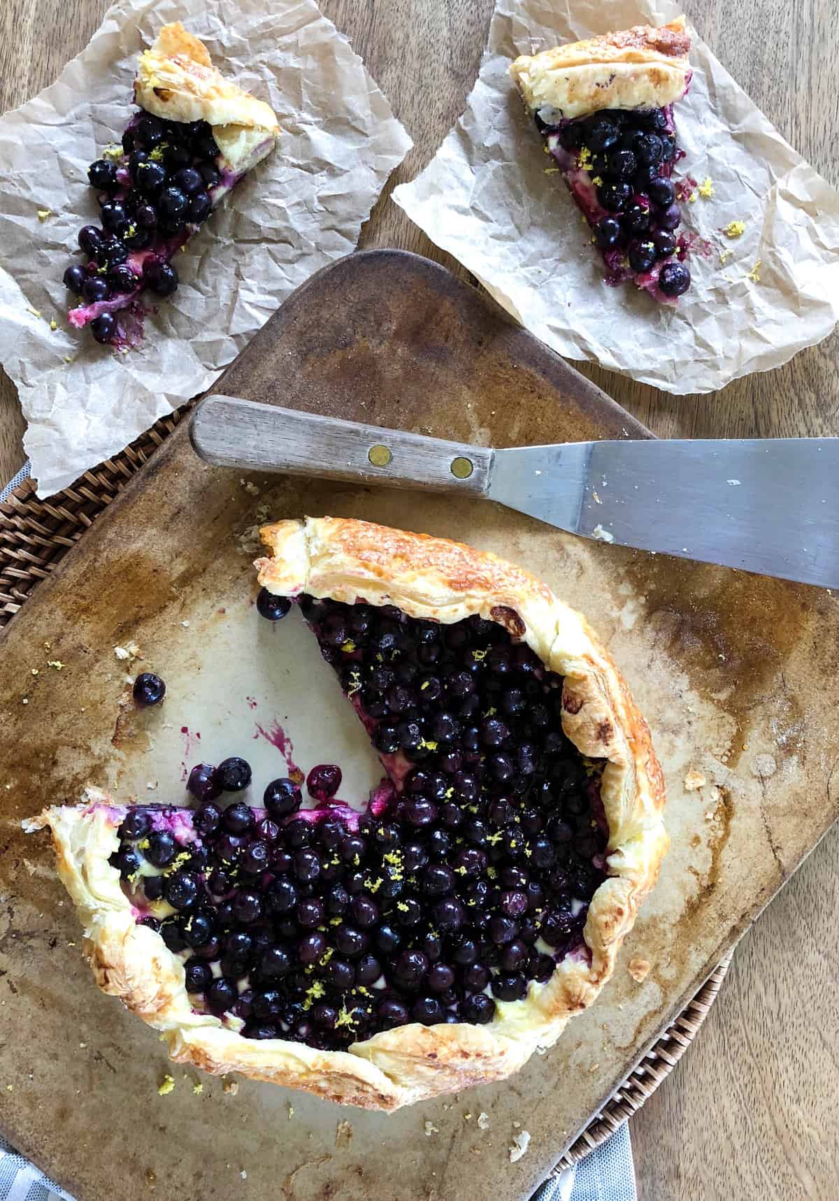 Blueberry Cream Cheese Galette