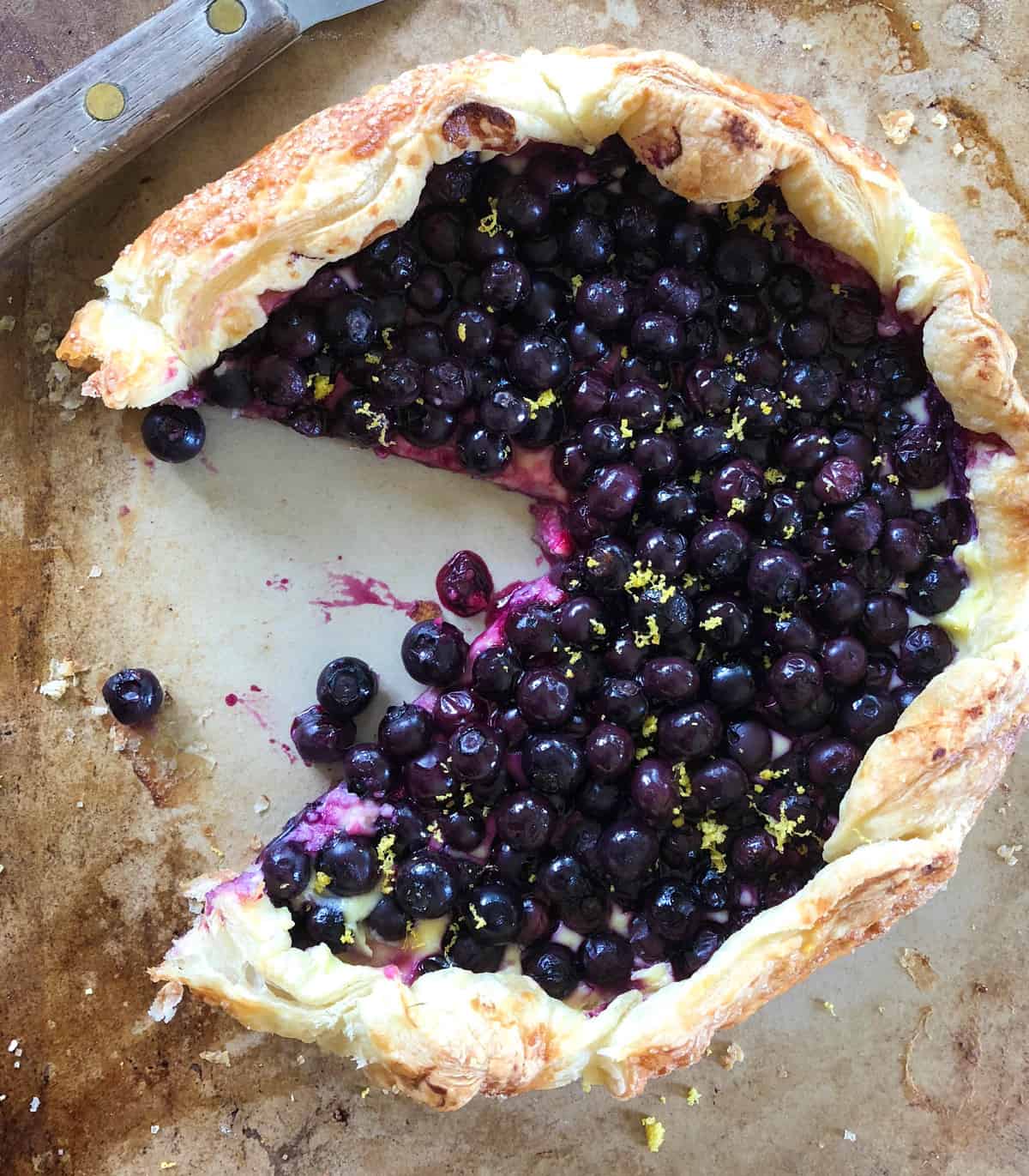 Blueberry Cream Cheese Galette