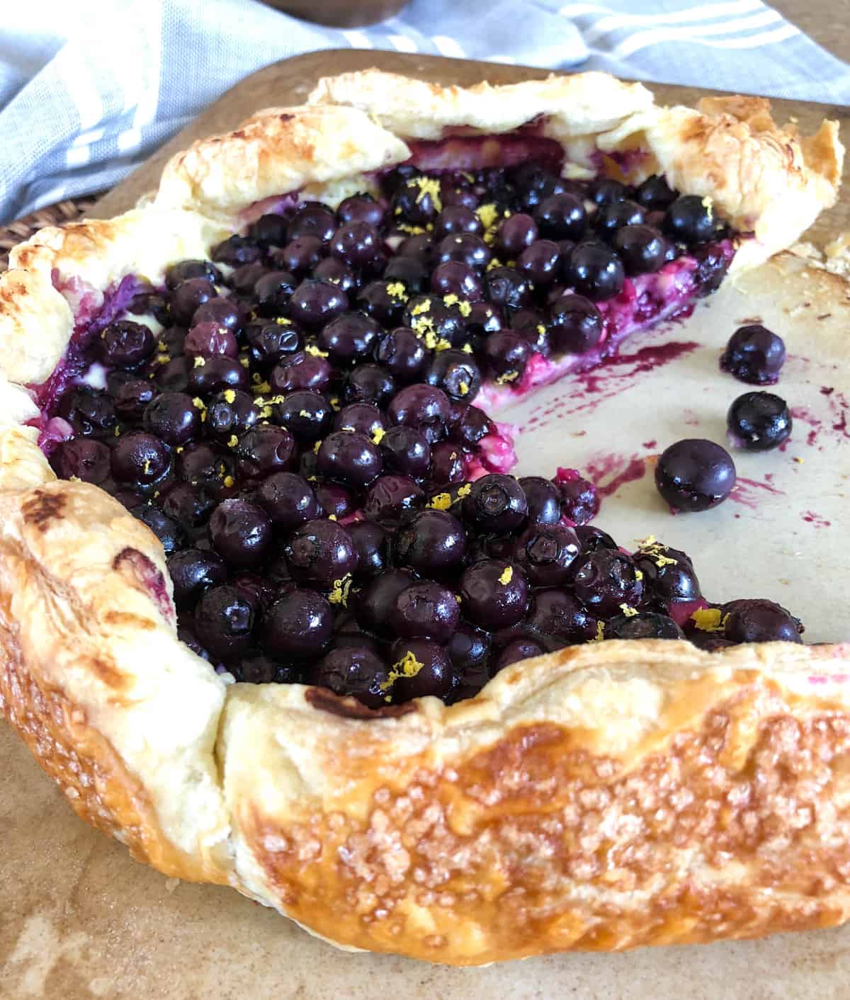 Blueberry Cream Cheese Galette