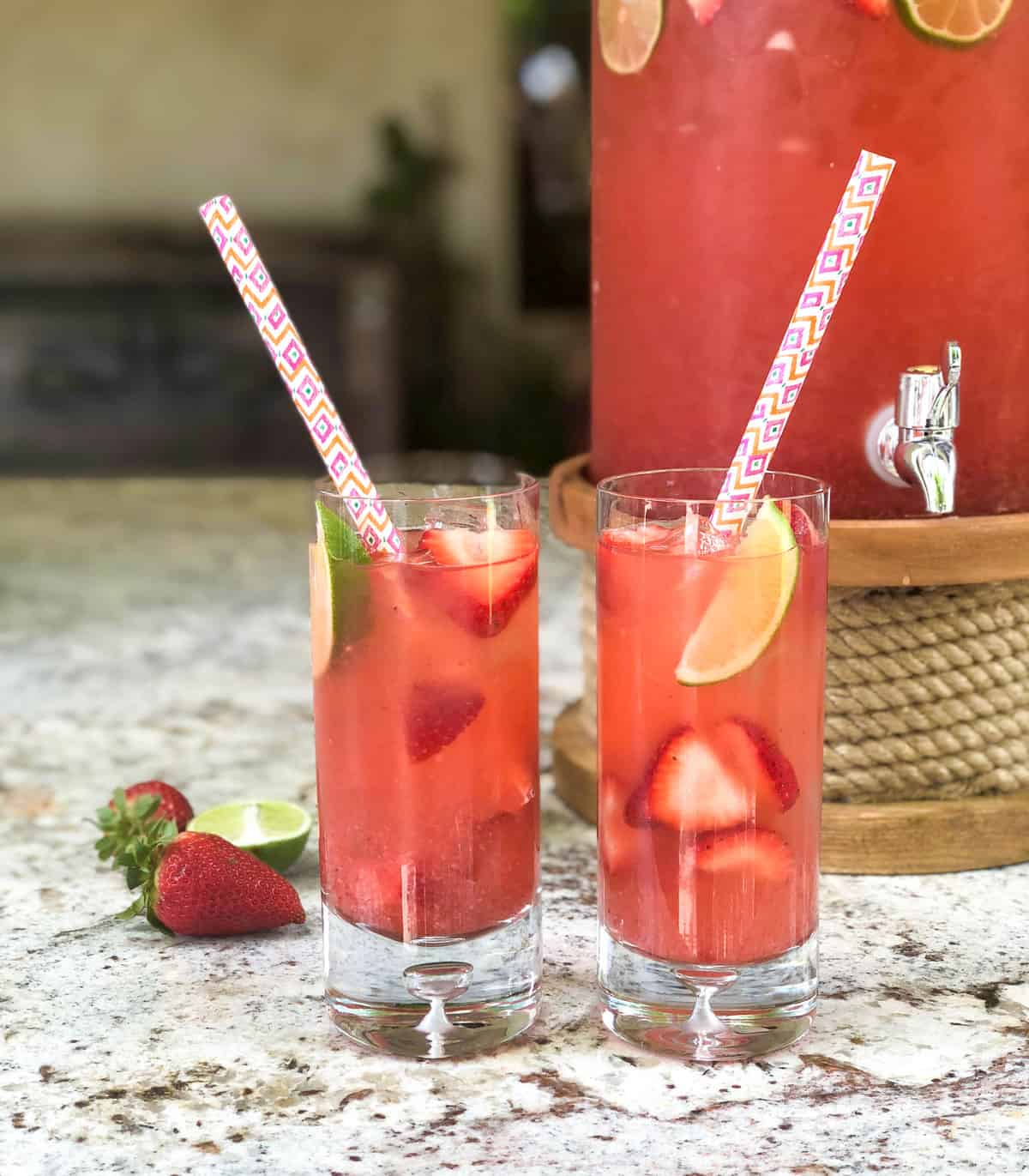 Strawberry Lime Agua Fresca