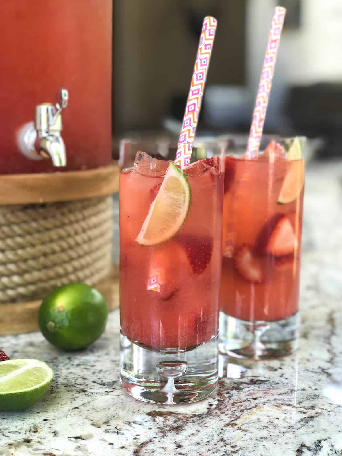 Strawberry Lime Agua Fresca