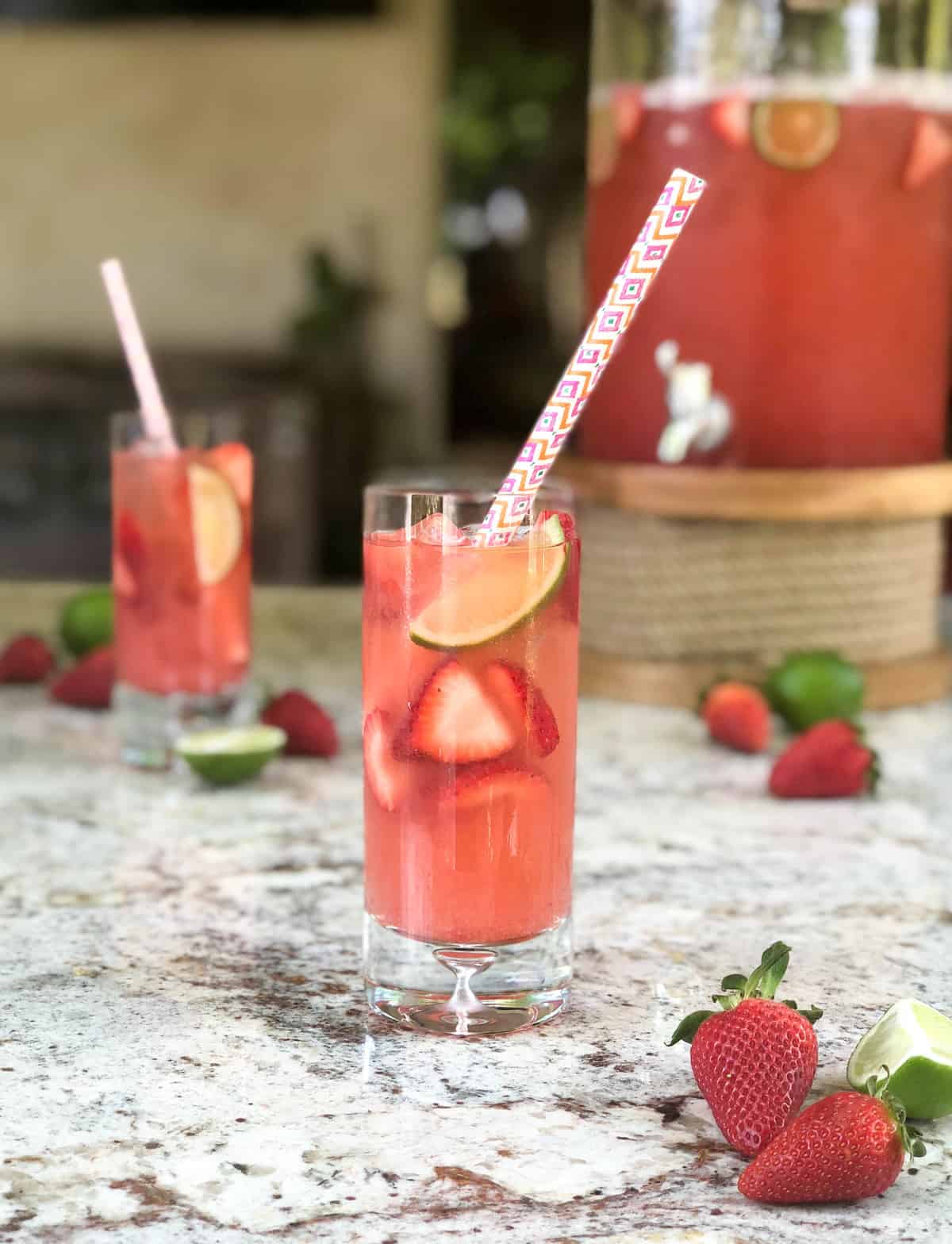 Strawberry Lime Agua Fresca