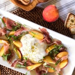 Peach Burrata Appetizer