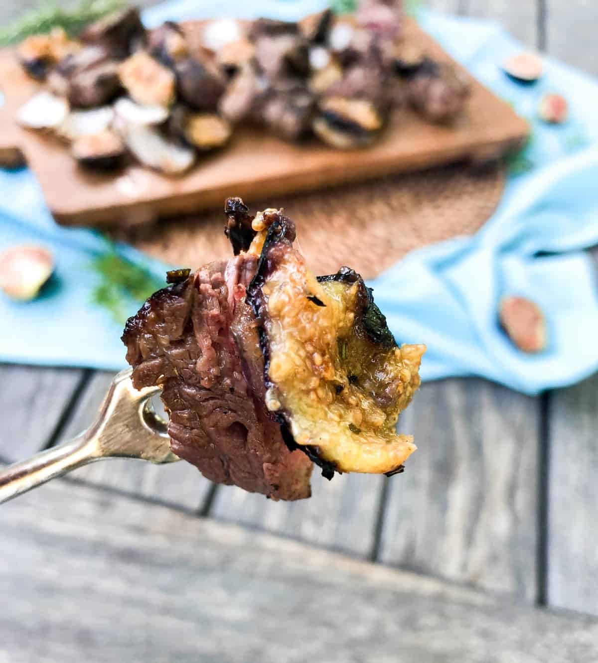 Fig and Beef Kabobs. So delicious!