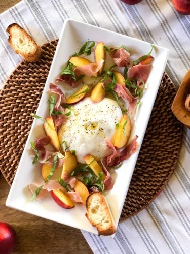 Peach Burrata Appetizer