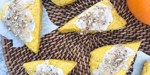 Pumpkin Pecan Scones; A Easy Baked Breakfast for Fall