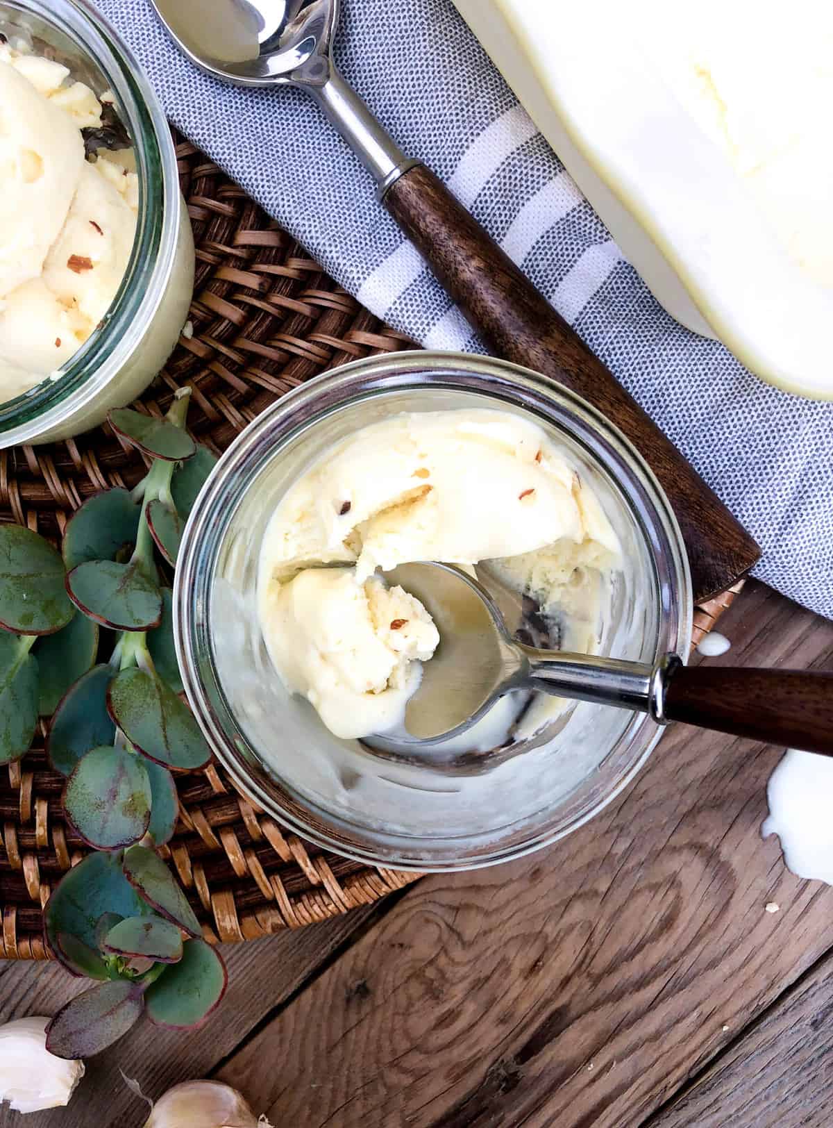 Roasted Garlic Ice Cream