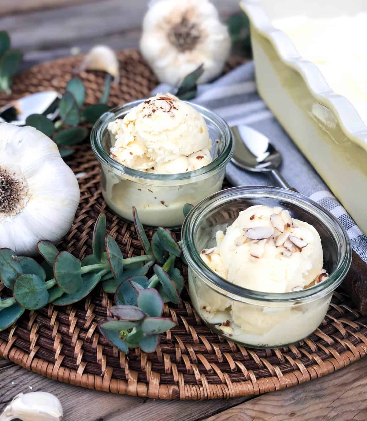 Roasted Garlic Ice Cream