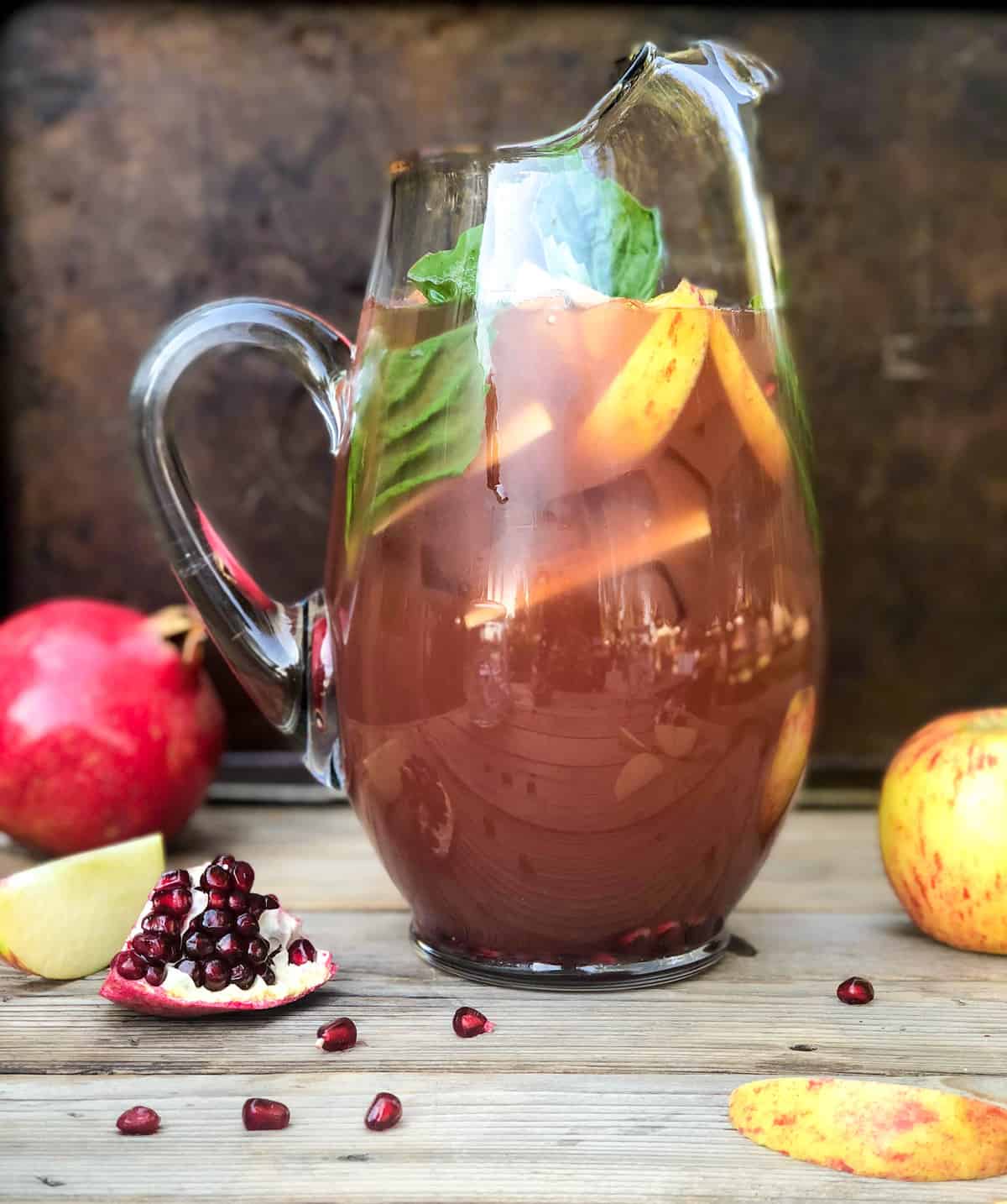 Pomegranate Apple Basil Refresher