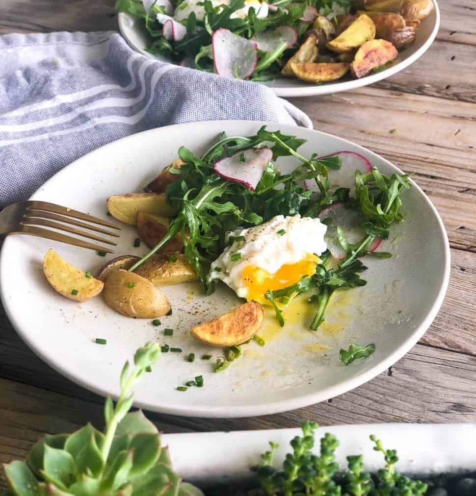 Arugula Salad with Poached Egg - California Grown