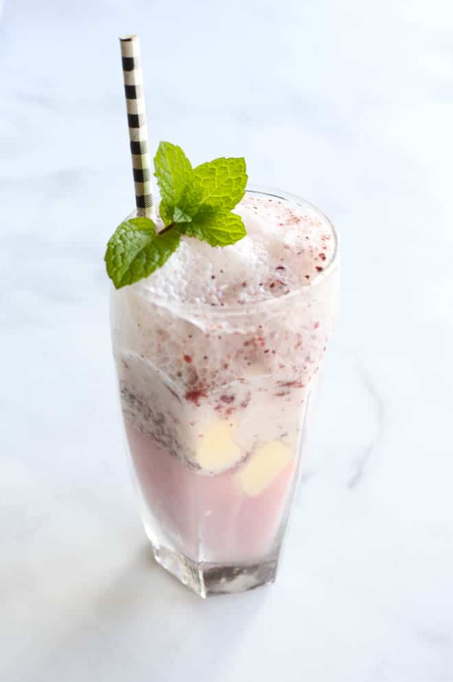 Blueberry Soda Float