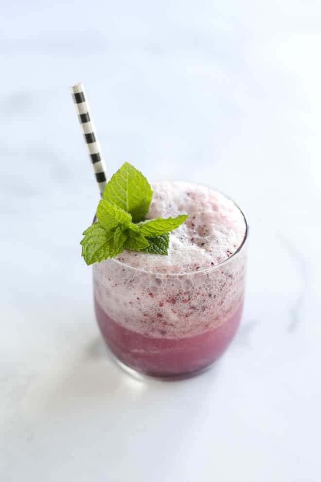 Blueberry Soda Float