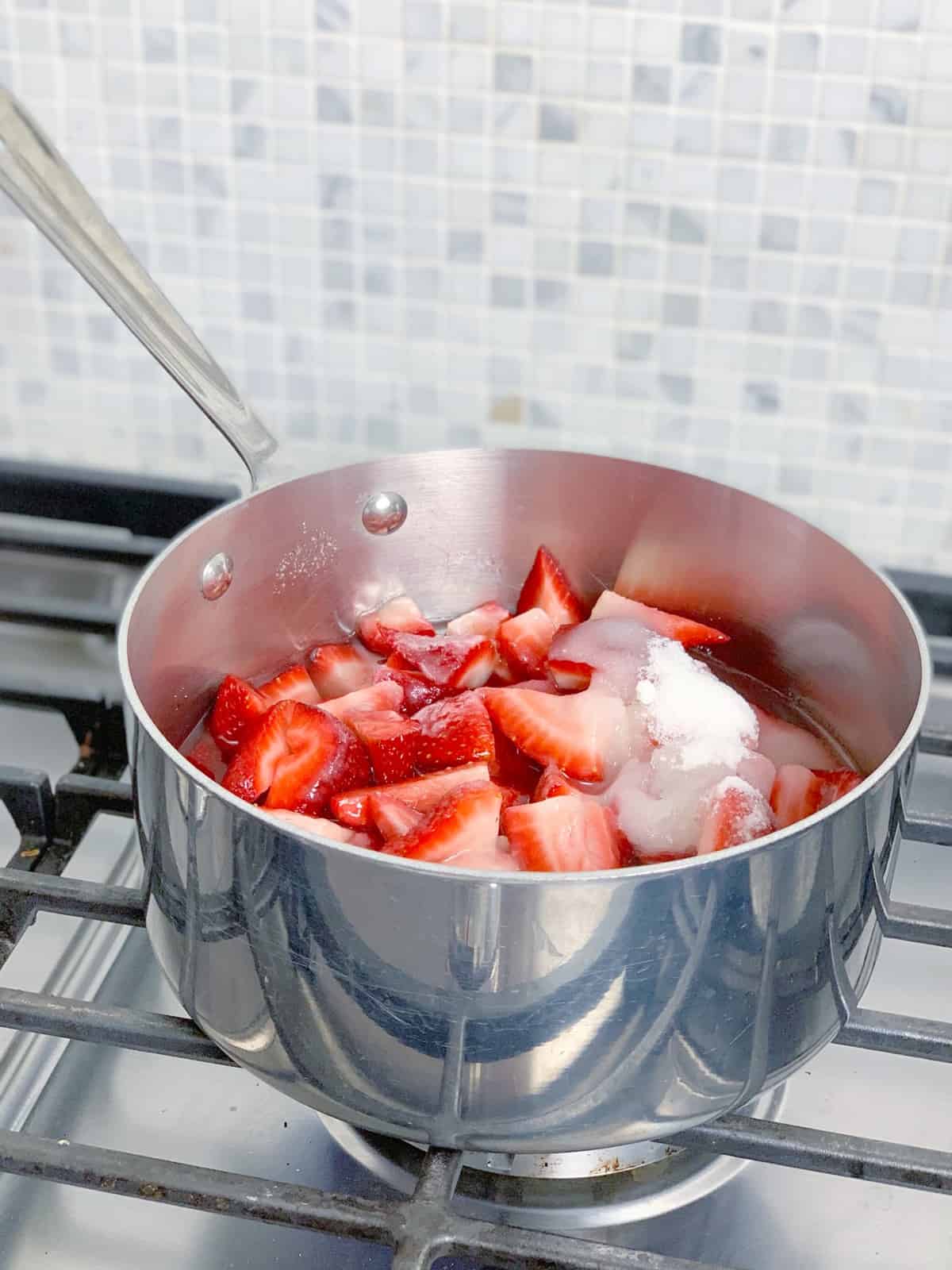 Place on the stovetop over medium-high heat.  