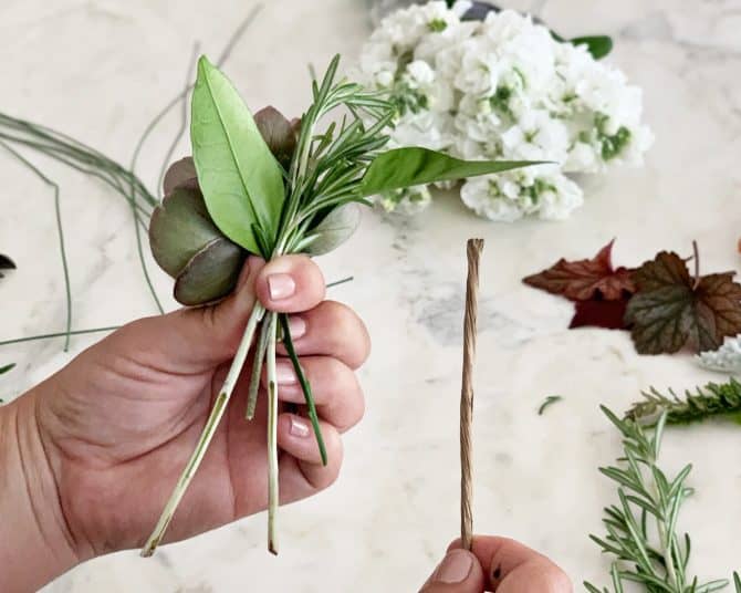 How to Make Boutonnières for Weddings with Cut Flowers - California Grown
