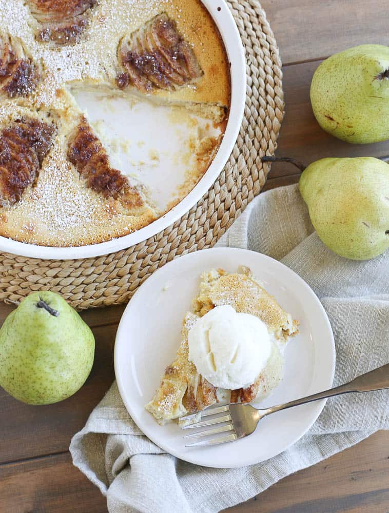 Ginger Pear Clafoutis
