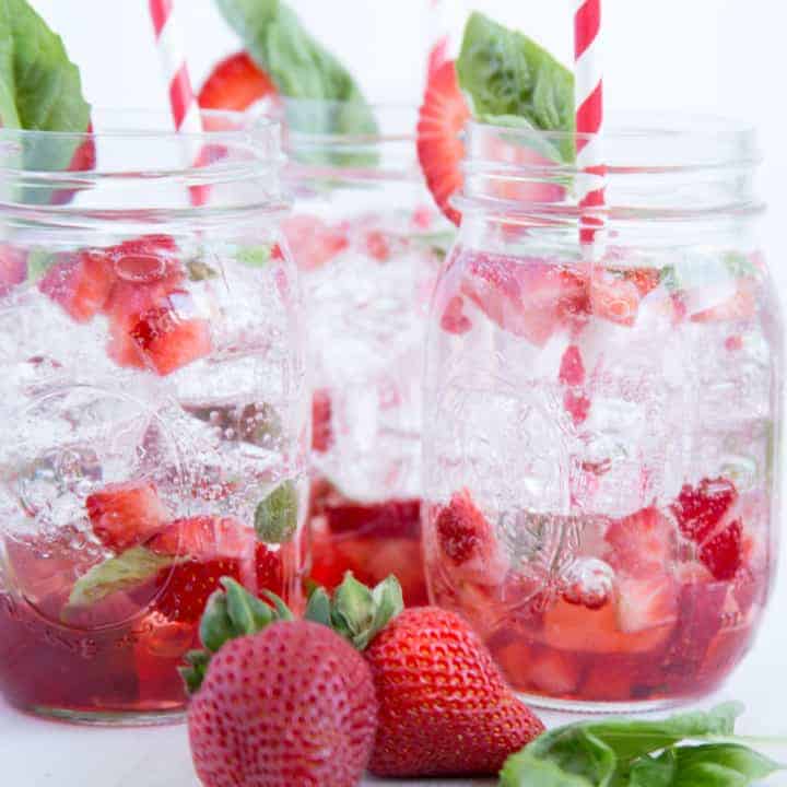 Strawberry Basil Cocktail Recipe G-Free Foodie