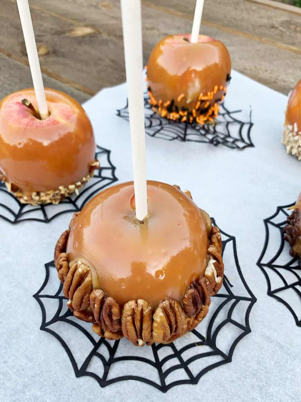 Homemade Caramel Apples For Halloween - California Grown