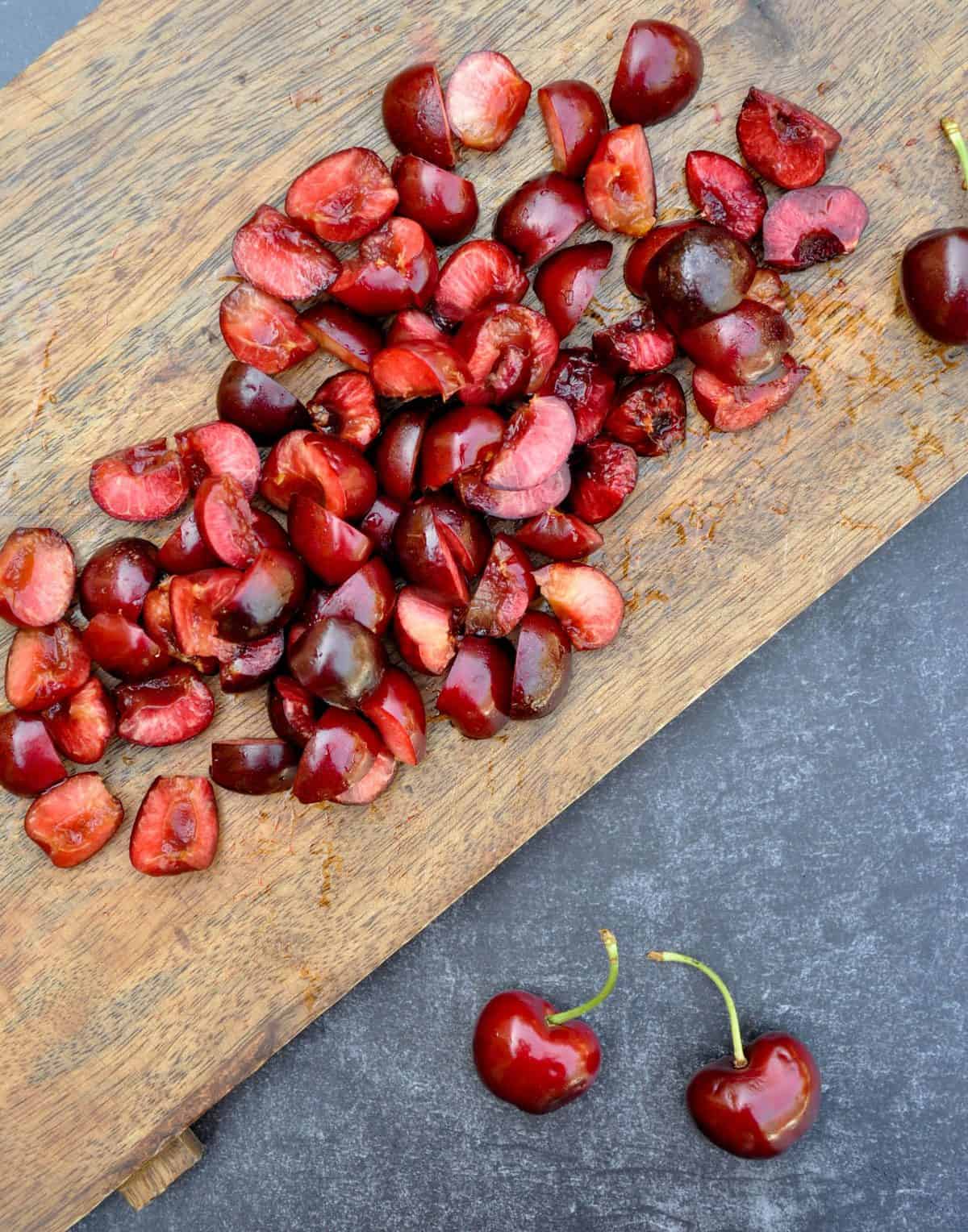 Deconstructed California Spumoni Ice Cream with Fresh Cherries ...