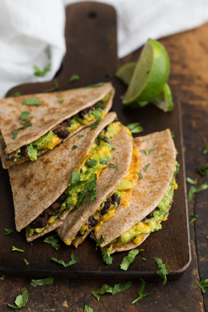 avocado black bean quesadilla. teaching kids to cook. 