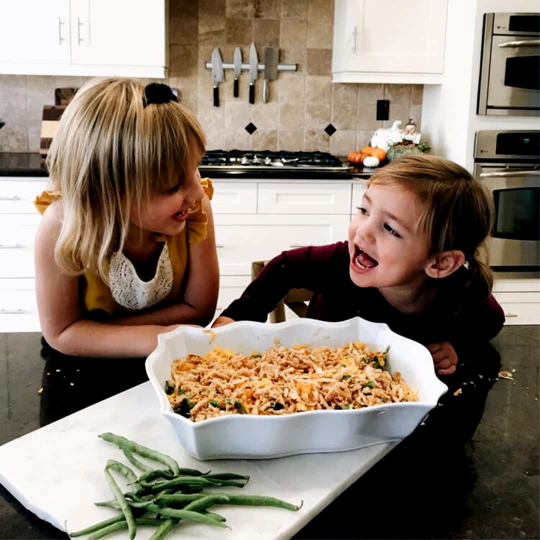 Green Bean Casserole. Deliciously healthy dishes kids can help make...and eat