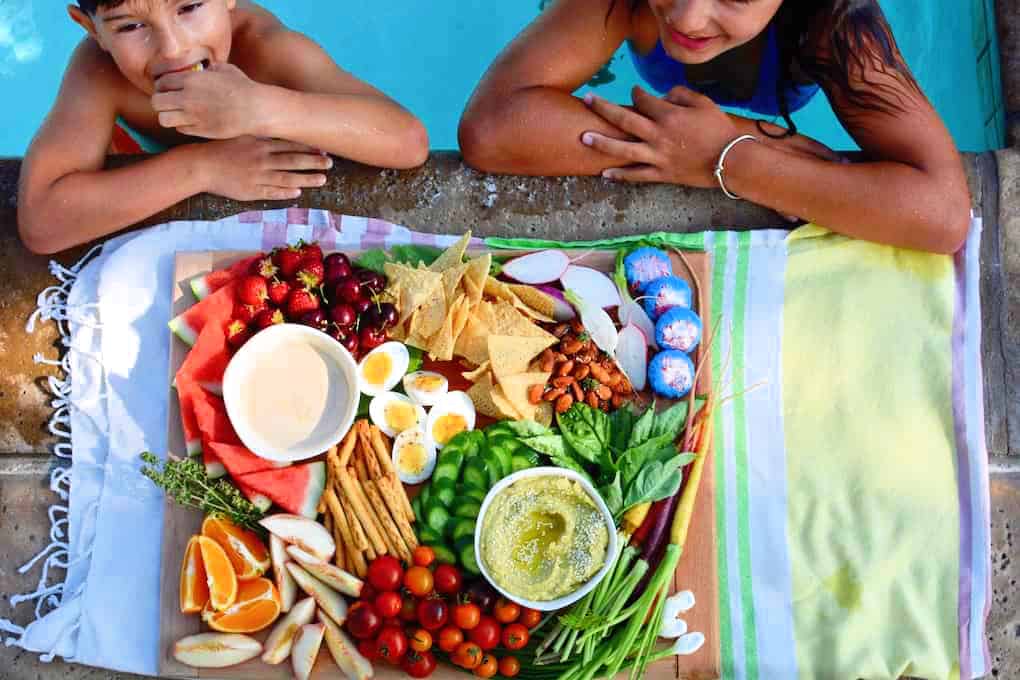 Pool party platter. Deliciously healthy dishes kids can help make...and eat