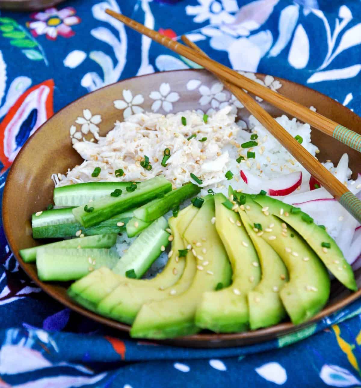California Roll Bowl. Deliciously healthy dishes kids can help make...and eat