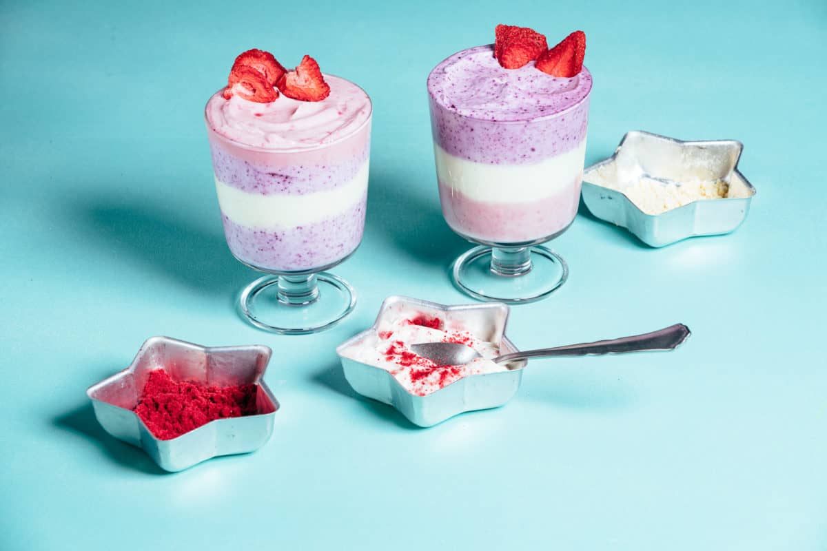 unicorn yogurt parfaits