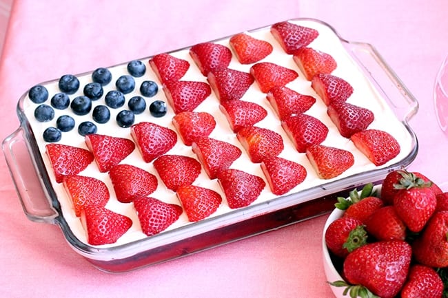 berry easy flag cake kids desserts