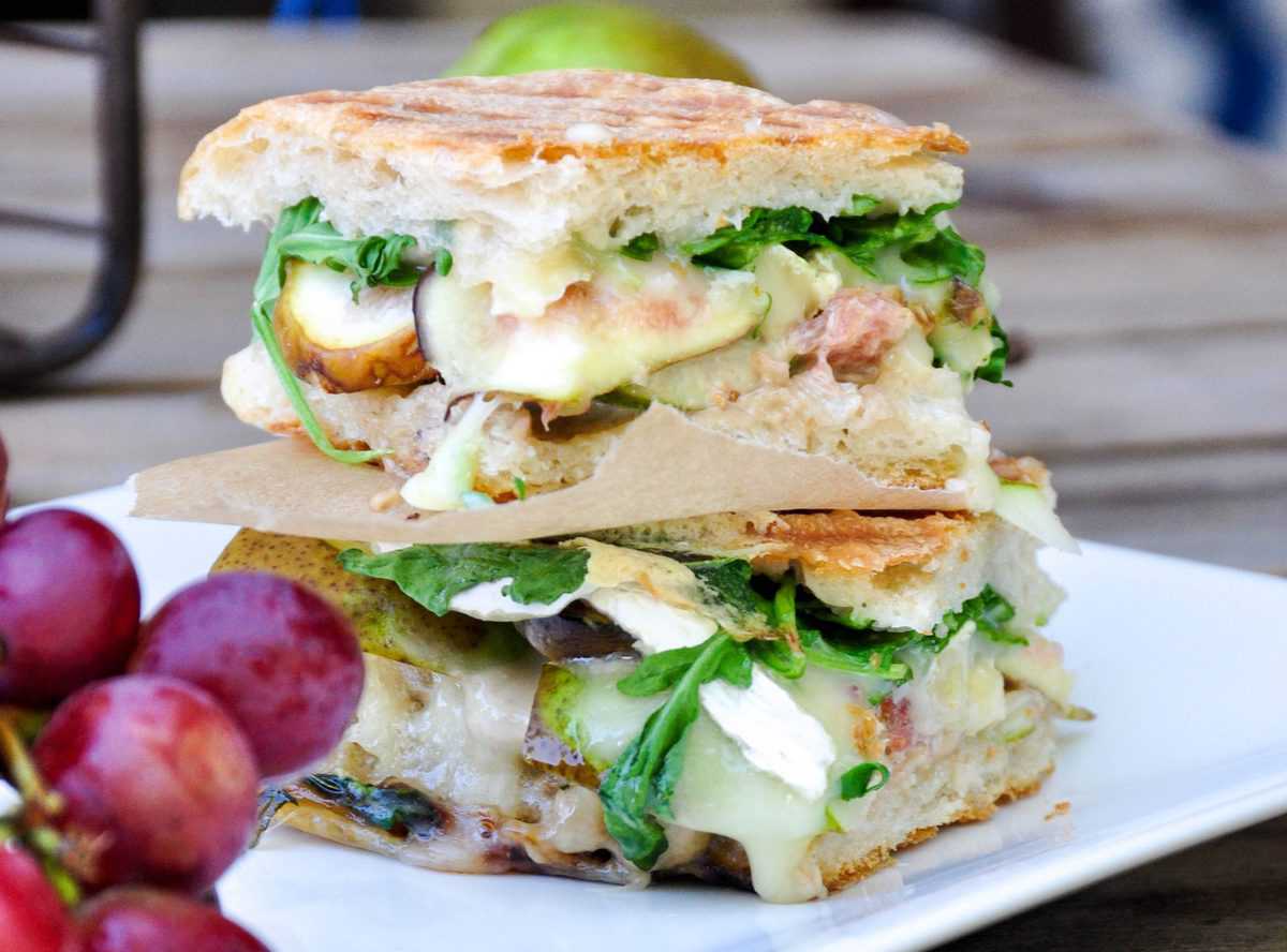 Pear and Fig Panini