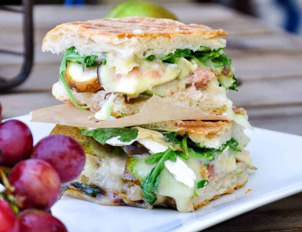 Pear and Fig Panini