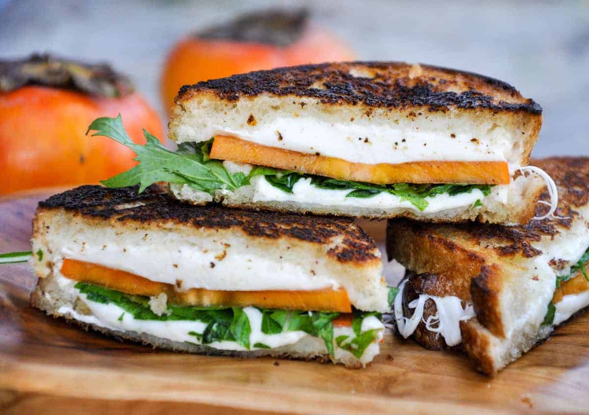 Persimmon Grilled Cheese