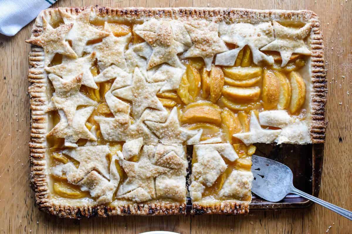 Peach Slab Pie