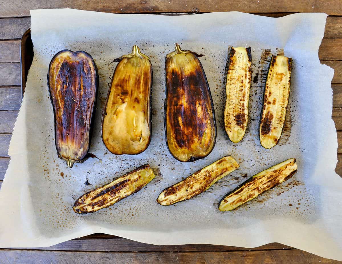 Roasted Zucchini and Eggplant