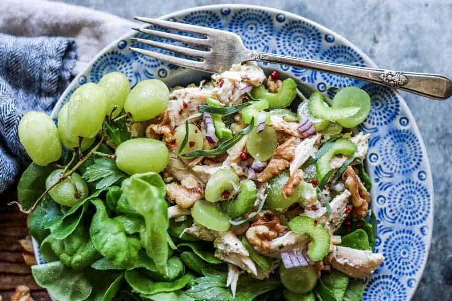 Easy Rotisserie Chicken Salad with Grapes