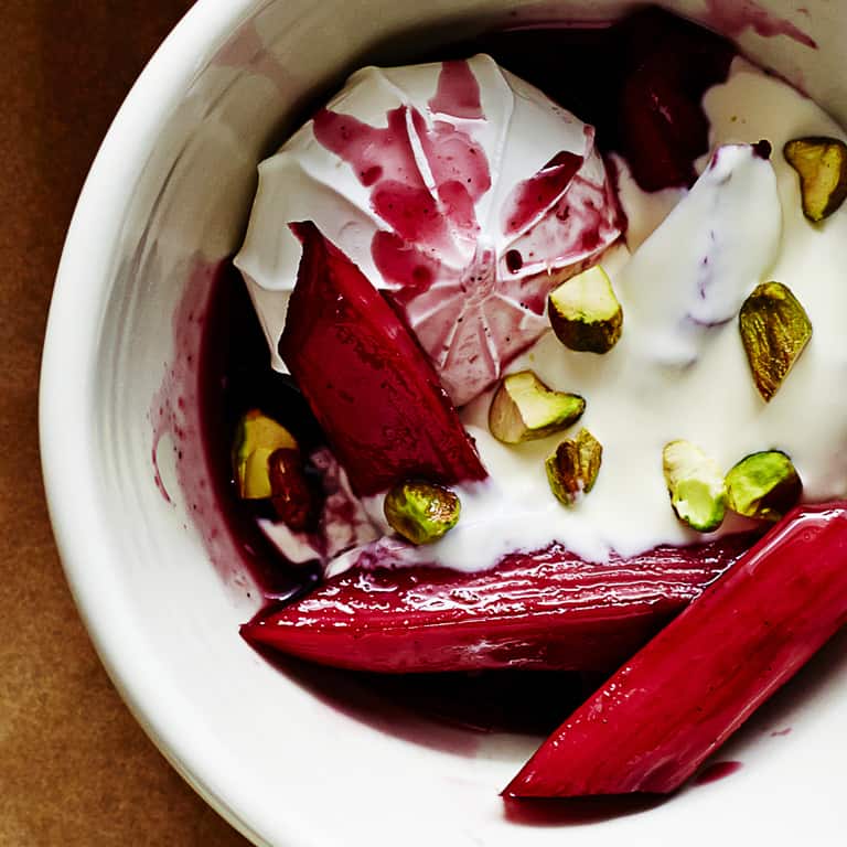 The Best Recipes using Red Wine: Roasted Rhubarb with Red Wine and Spices