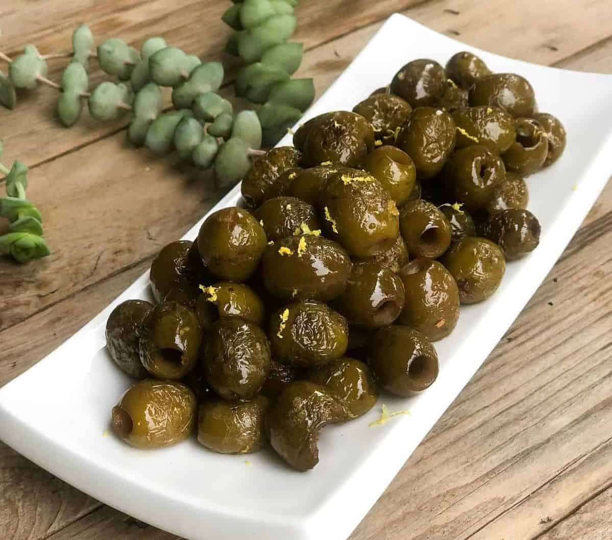 Blistered Olives Recipe using California Ripe Olives