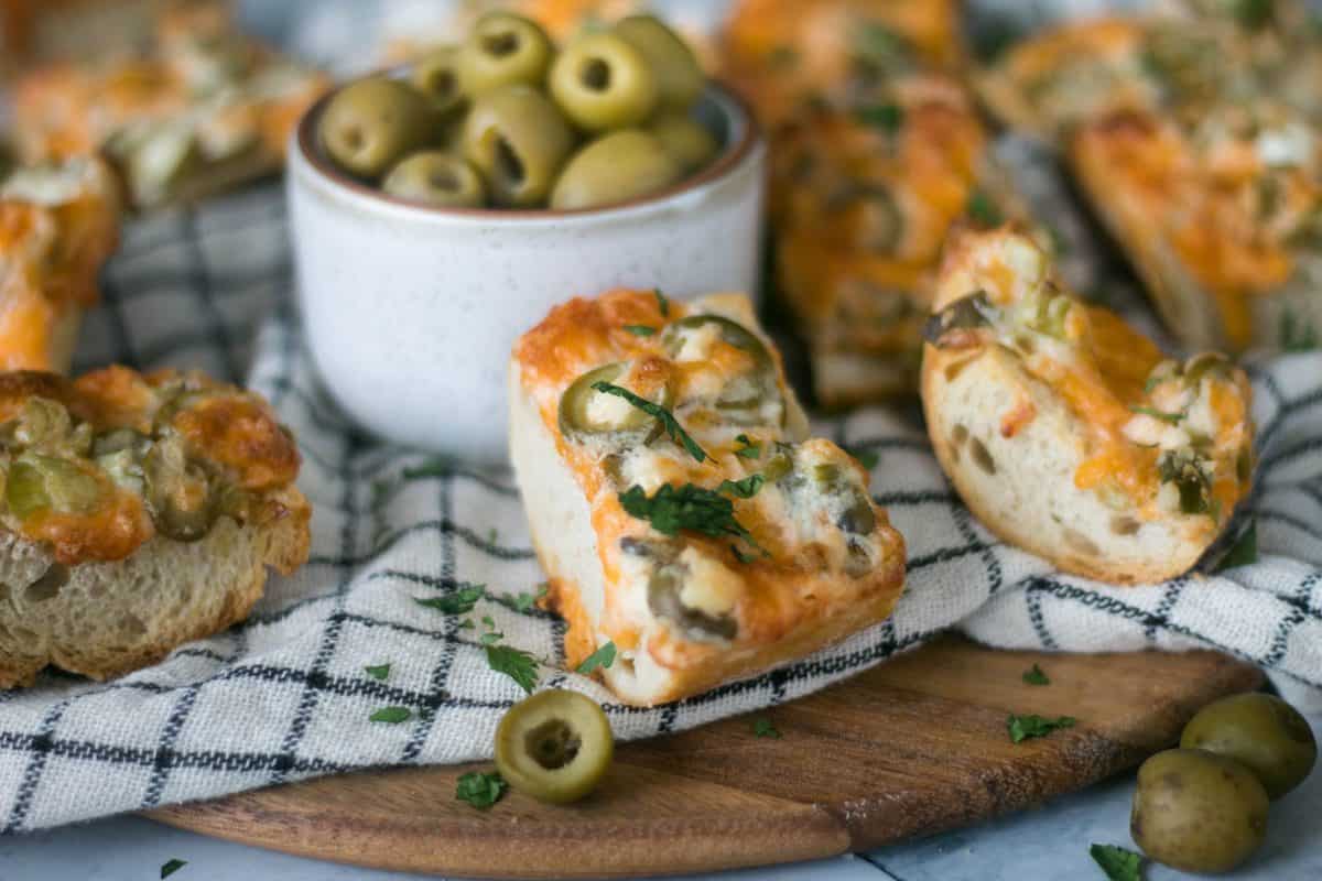 Cheesy Olive Bread Recipe starring California Ripe Olives