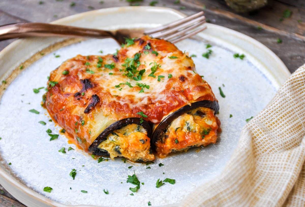How to Make Eggplant Rollatini with Spinach + Sweetpotatoes ...